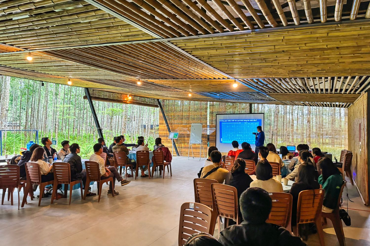 Hội họp giữa thiên nhiên kết hợp cùng team building ngày càng được nhiều doanh nghiệp ưu tiên