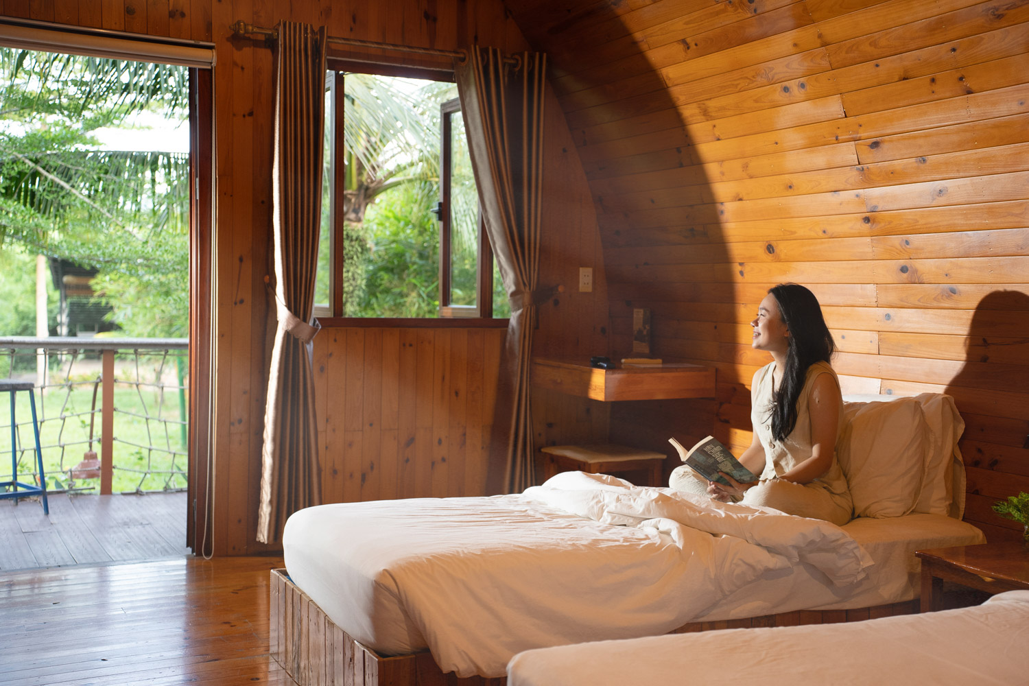 Phòng nghỉ tiện nghi và ấm cúng tại Chày Lập Farmstay